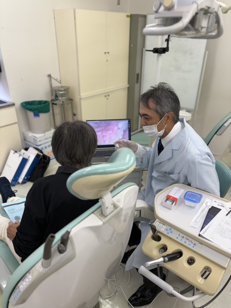 市民向け健診にて　加茂野会長